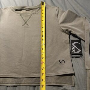 TLF Ace Crop Pullover Sage/Black Ladies Large